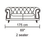 HD1809 - Mason.Loveseat.Beige -G01- Leather .Husky Designer Furniture