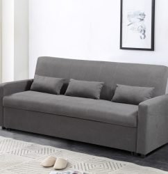 HS1009- Charcoal - Husky Furniture Transformer - convertible Sofa Bed - Sofa